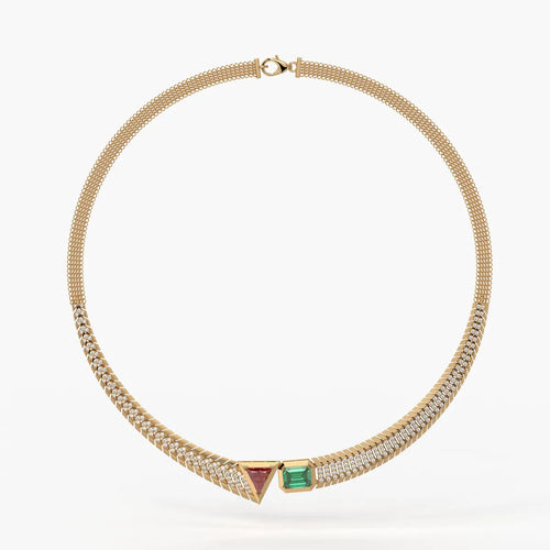 Zivara Gemline Collar Necklace