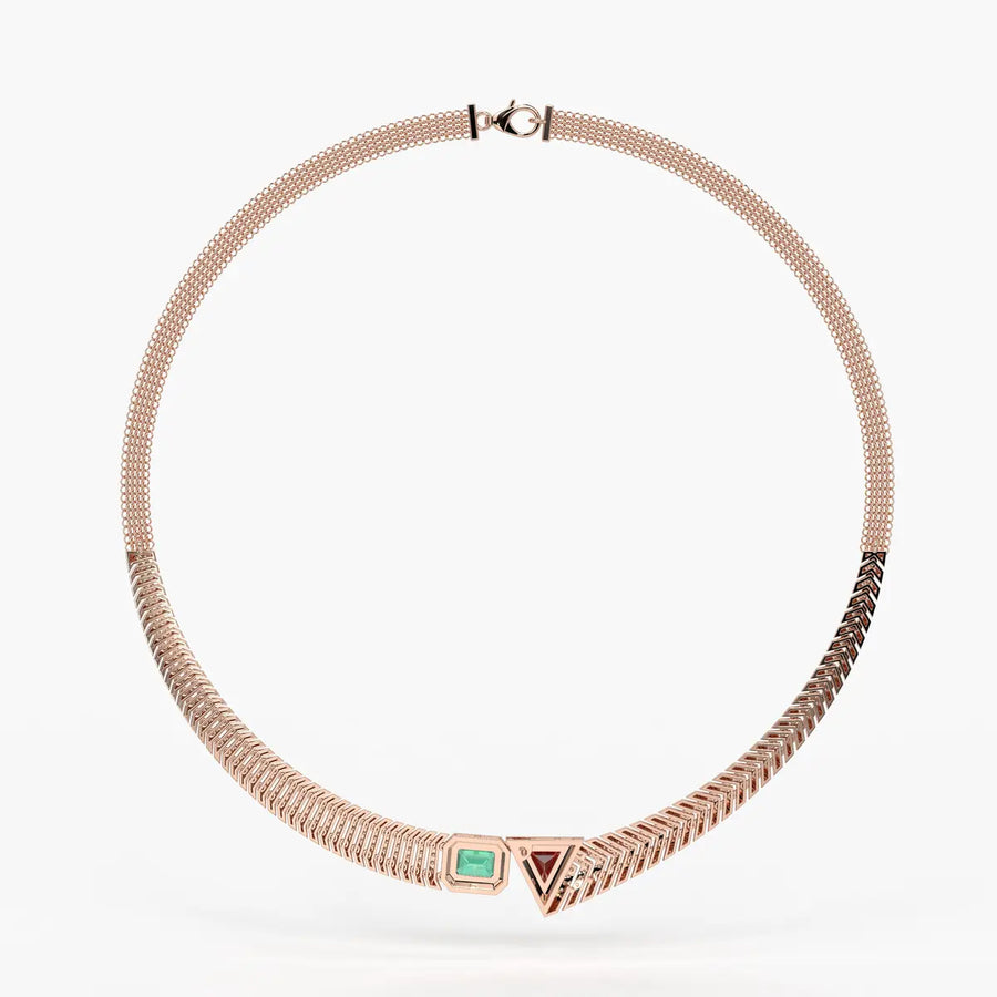 Zivara Gemline Collar Necklace