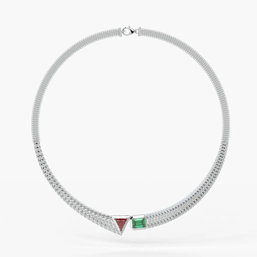 Zivara Gemline Collar Necklace