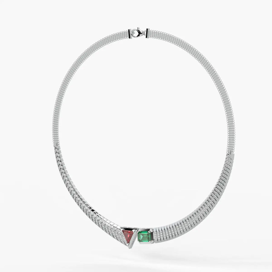 Zivara Gemline Collar Necklace