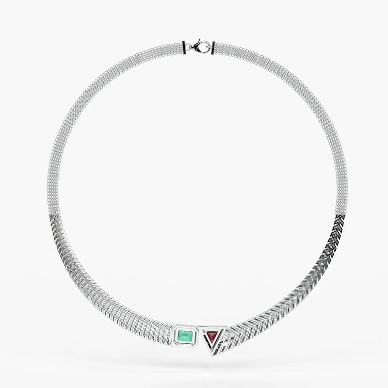 Zivara Gemline Collar Necklace