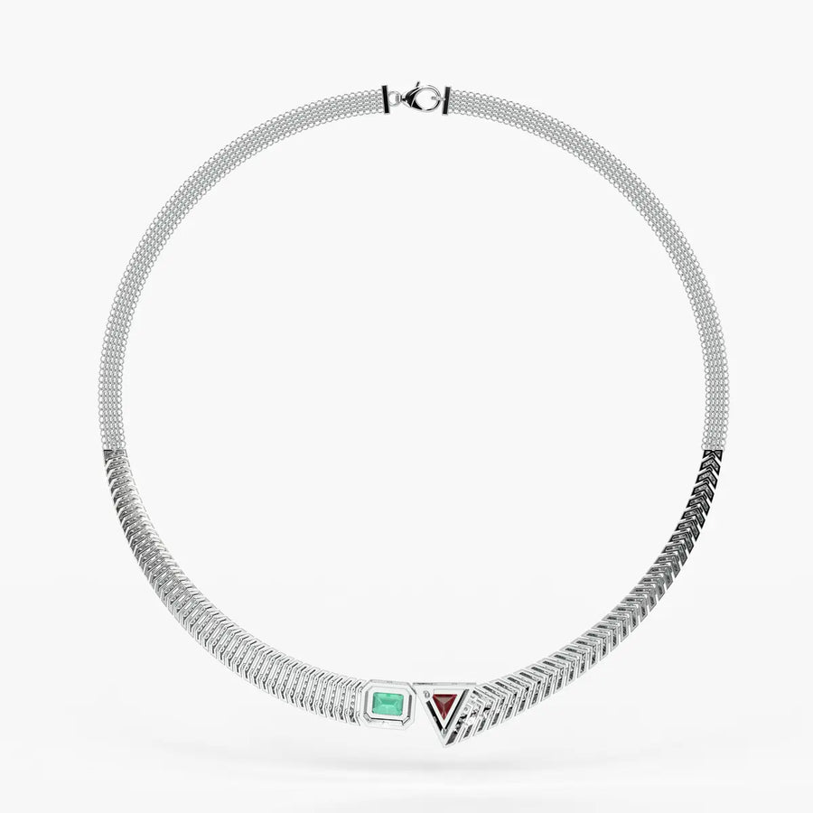 Zivara Gemline Collar Necklace