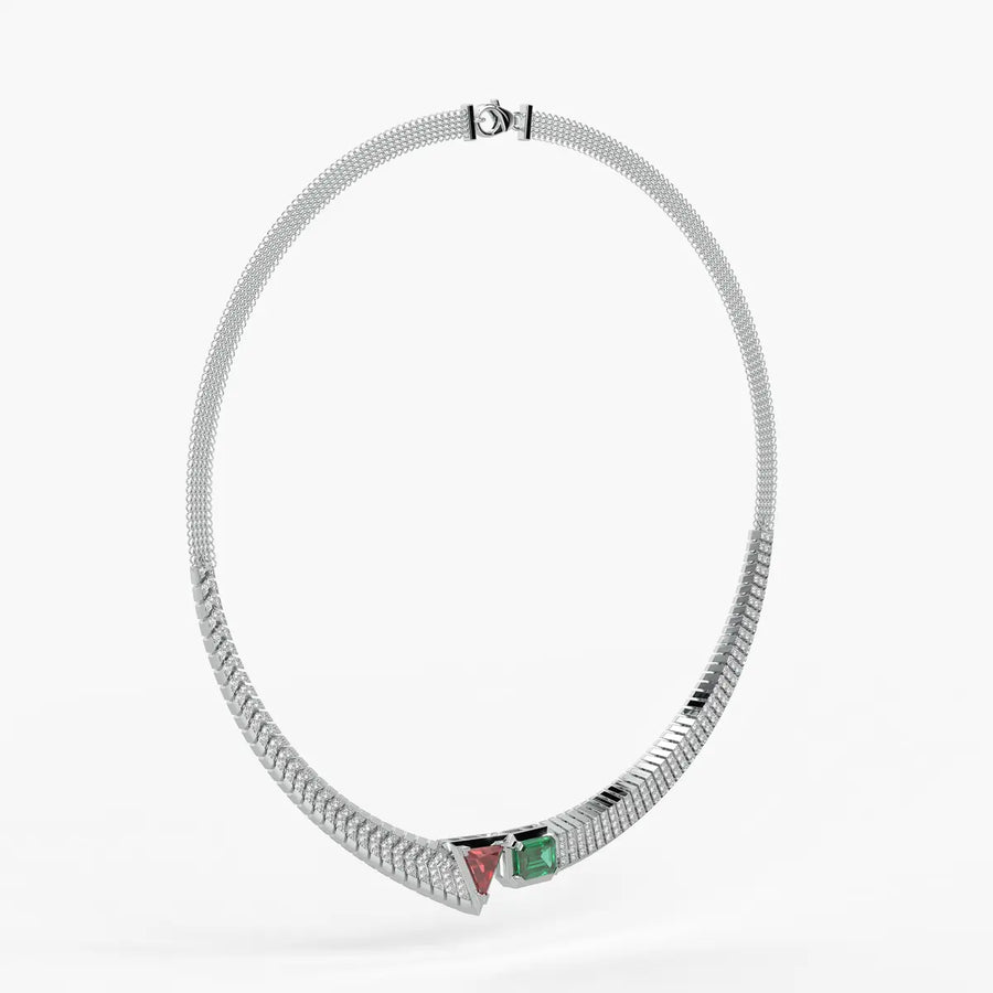 Zivara Gemline Collar Necklace