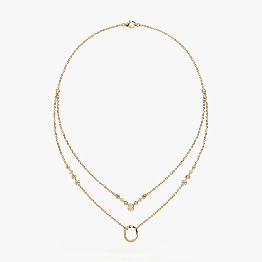 Auralis Halo Layered Necklace