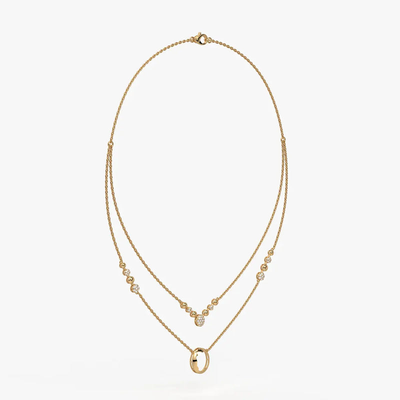 Auralis Halo Layered Necklace