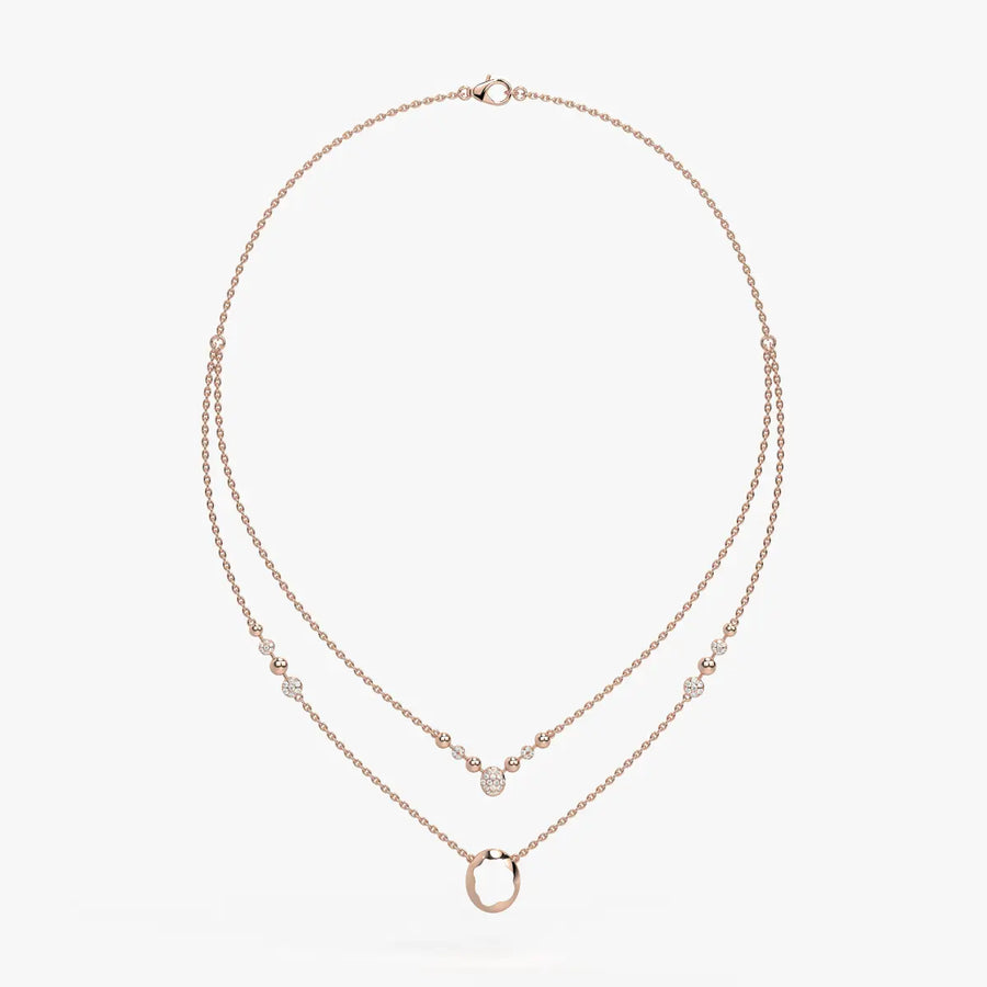 Auralis Halo Layered Necklace