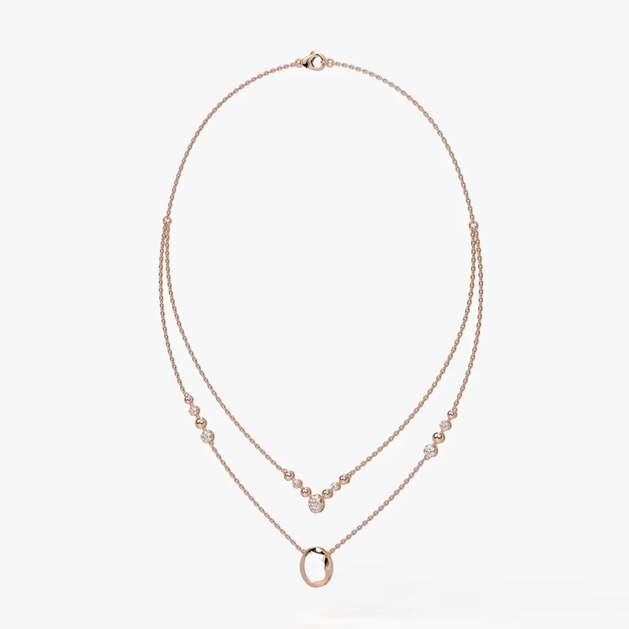 Auralis Halo Layered Necklace