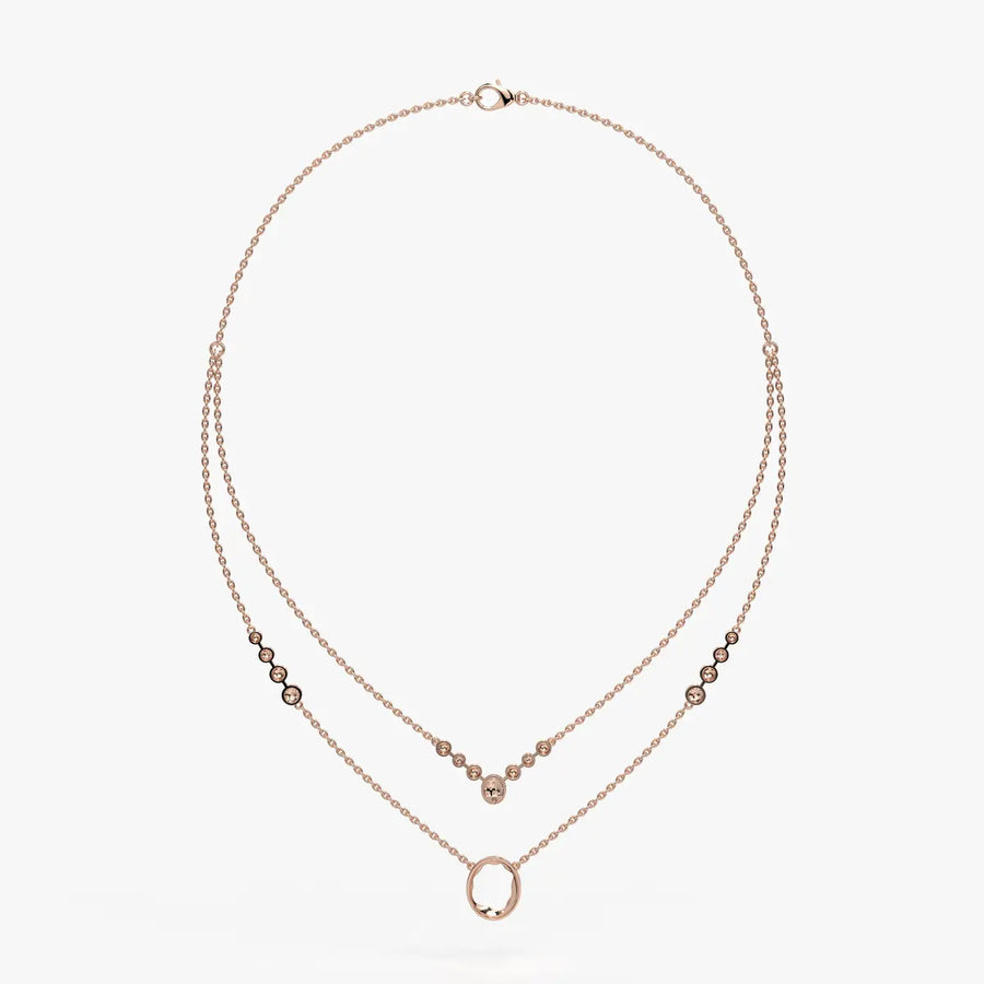 Auralis Halo Layered Necklace