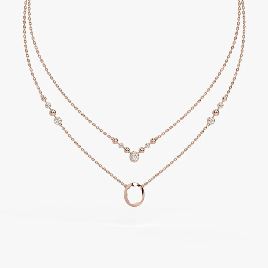 Auralis Halo Layered Necklace