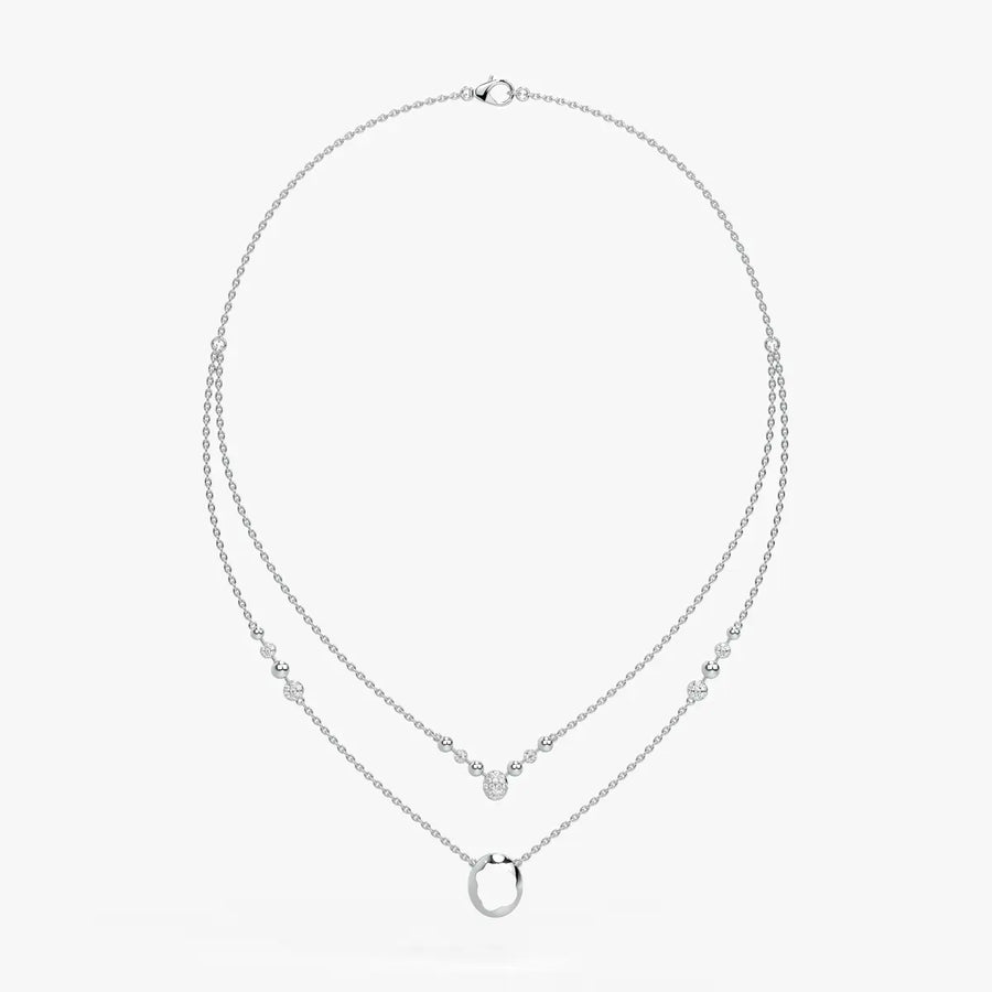 Auralis Halo Layered Necklace