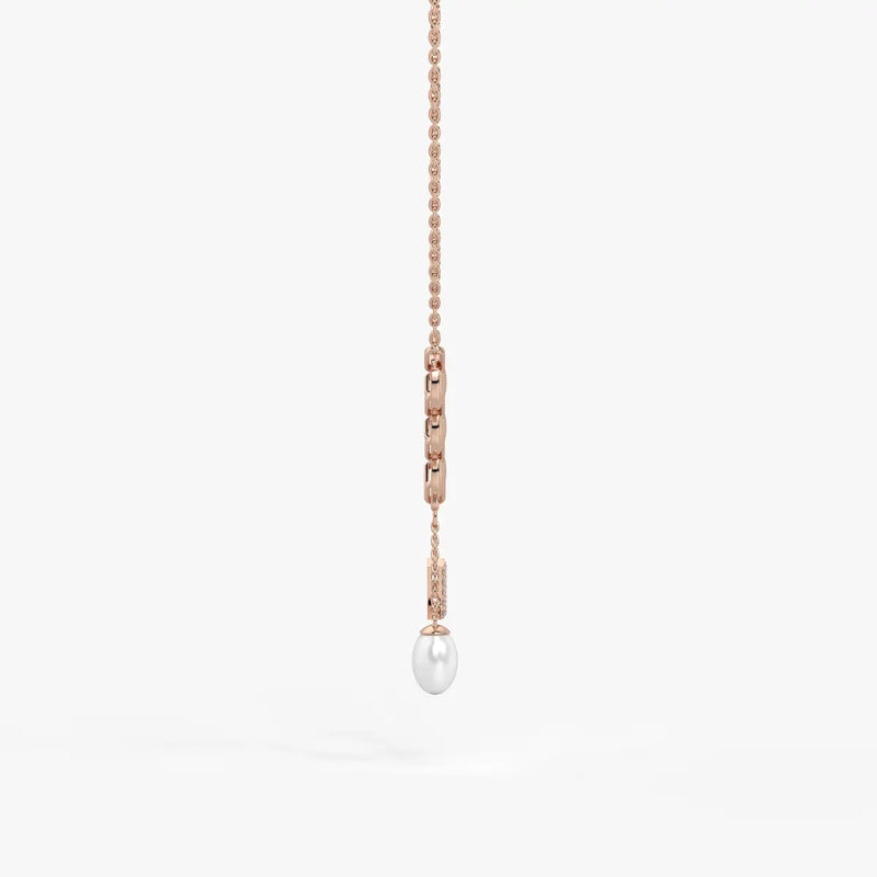 Pearliva Link Charm Necklace