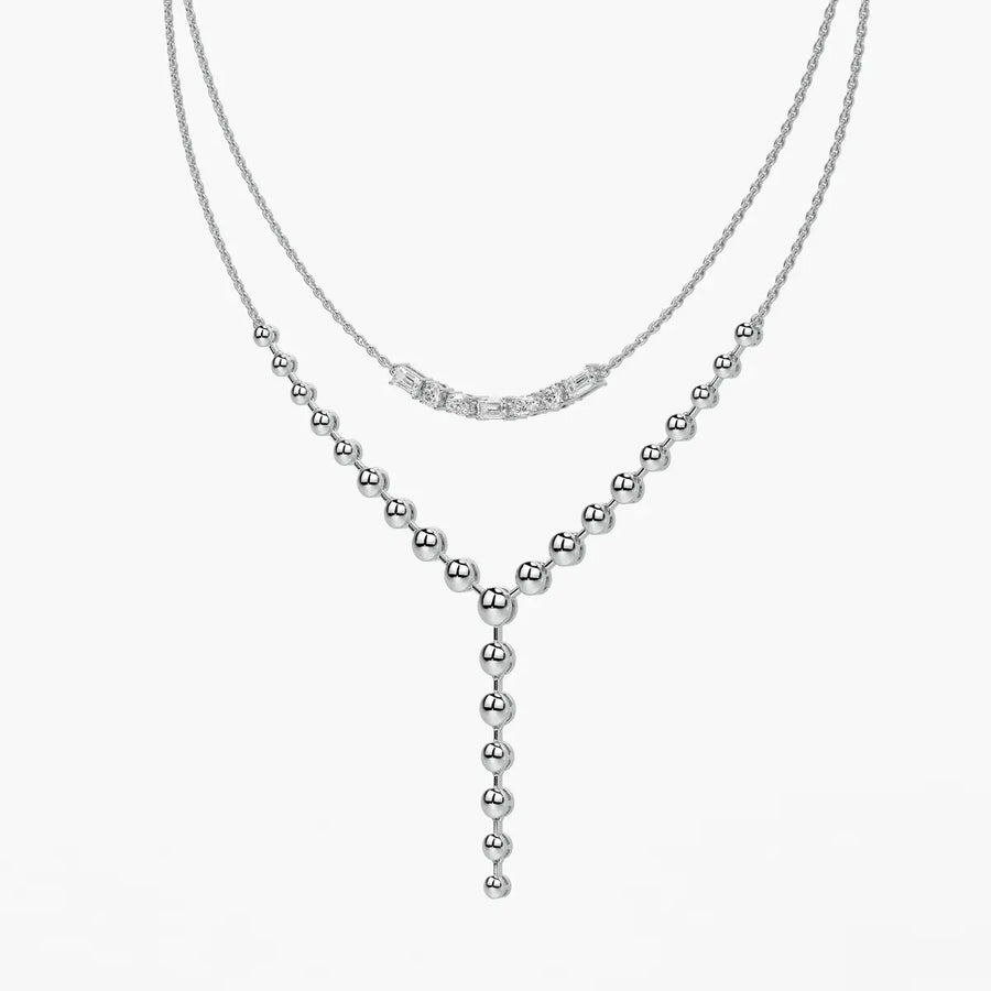 Aurethyn Diamond Cascade Necklace