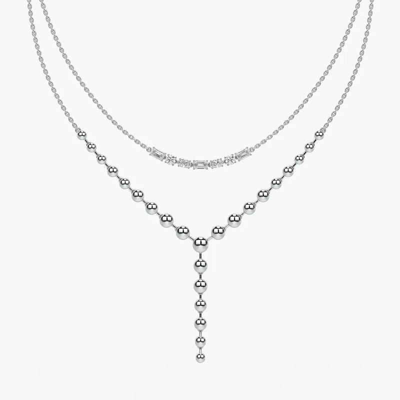 Aurethyn Diamond Cascade Necklace