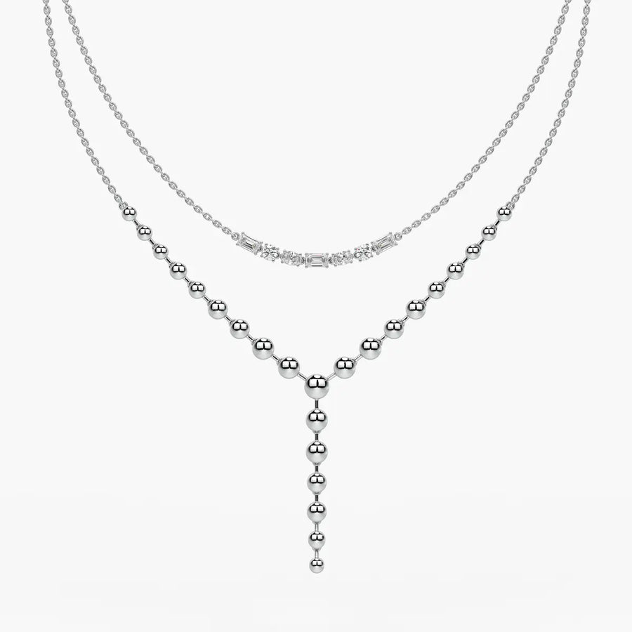 Aurethyn Diamond Cascade Necklace