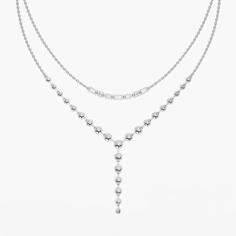 Aurethyn Diamond Cascade Necklace
