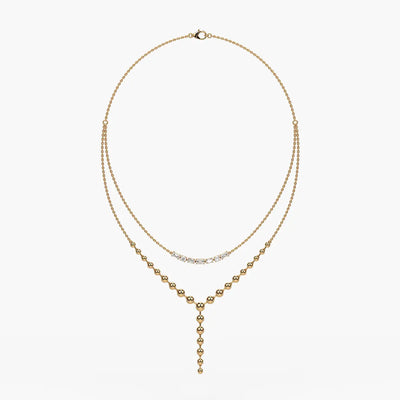 Aurethyn Diamond Cascade Necklace