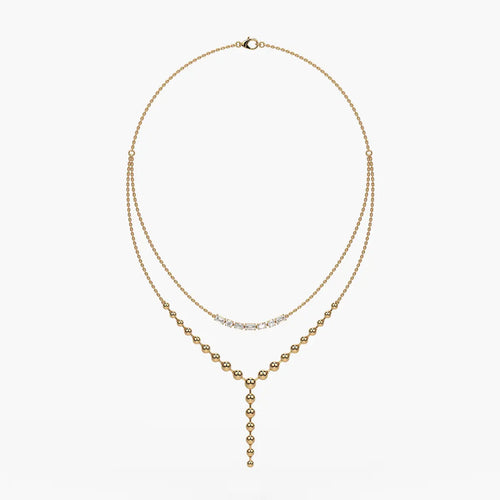 Aurethyn Diamond Cascade Necklace