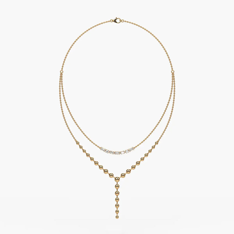 Aurethyn Diamond Cascade Necklace