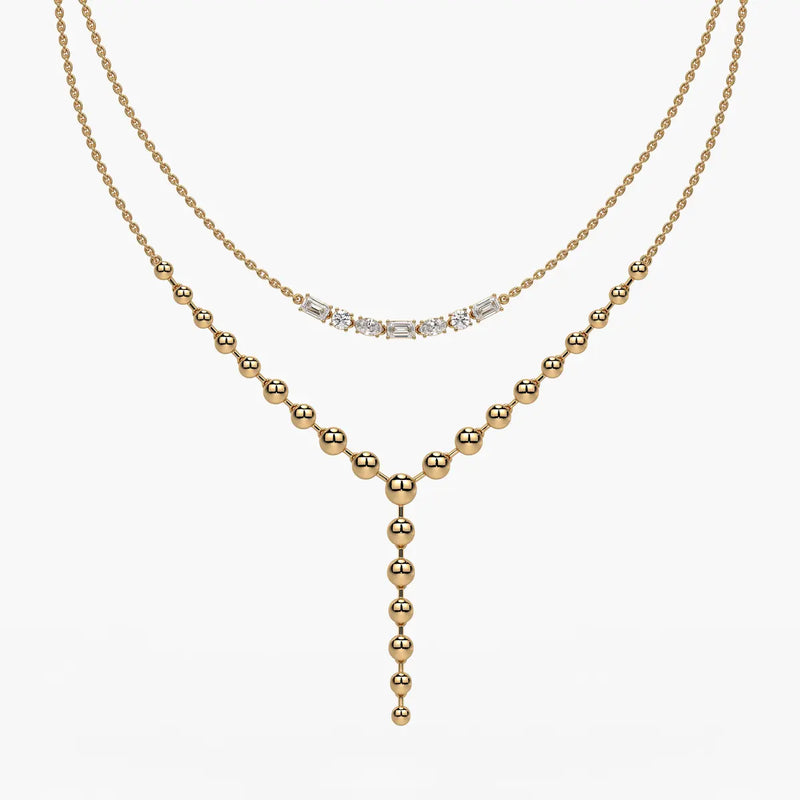 Aurethyn Diamond Cascade Necklace