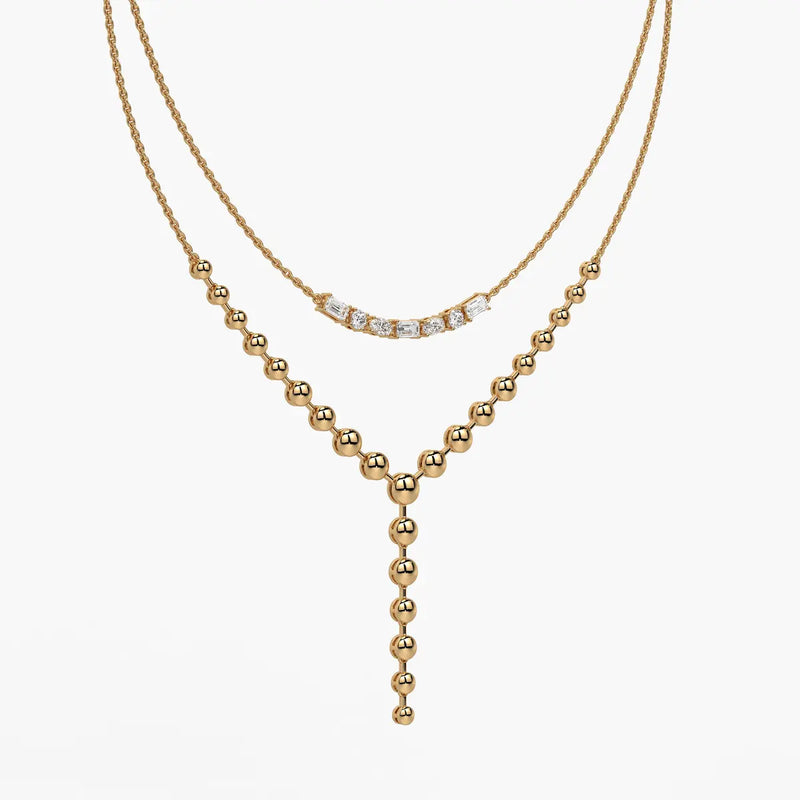 Aurethyn Diamond Cascade Necklace
