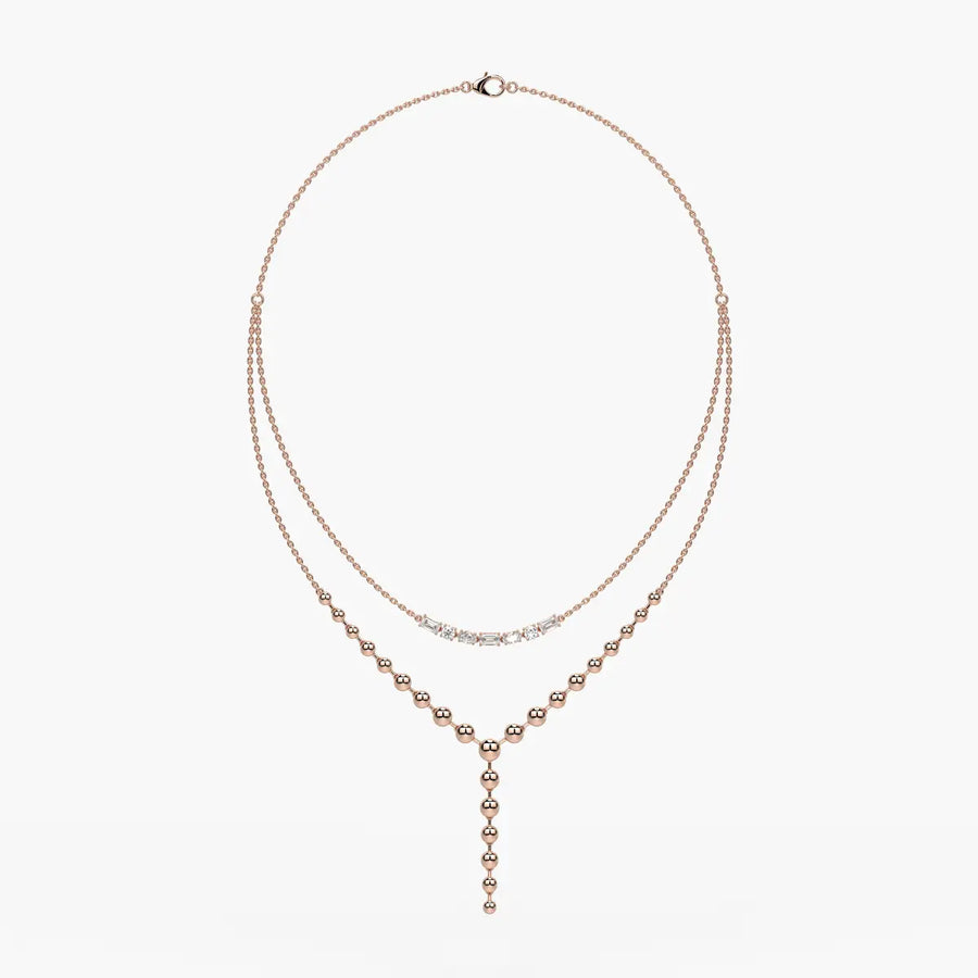Aurethyn Diamond Cascade Necklace