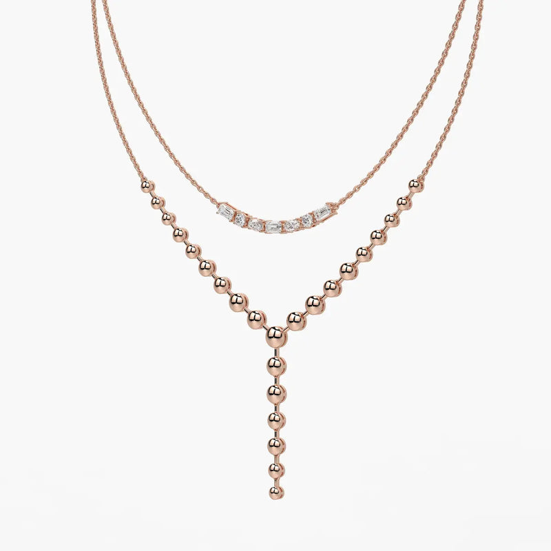 Aurethyn Diamond Cascade Necklace