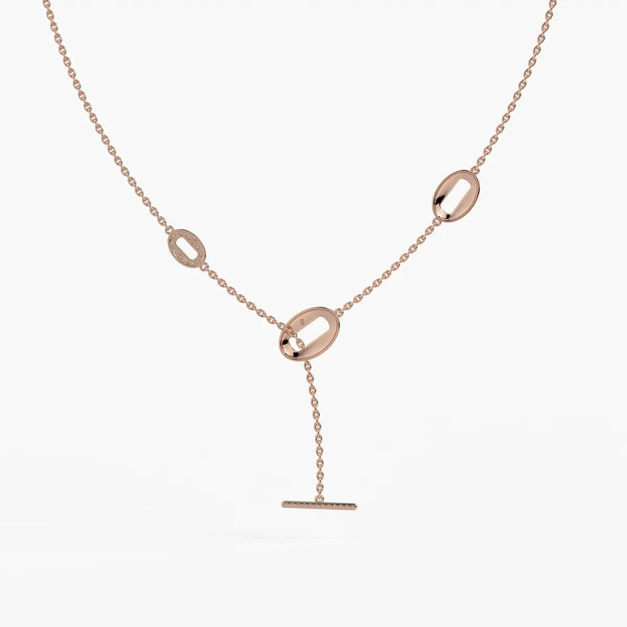 Olivara Diamond Lariat Station Necklace