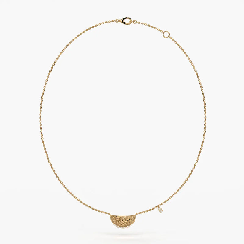 Suman Noor Crescent Charm Necklace