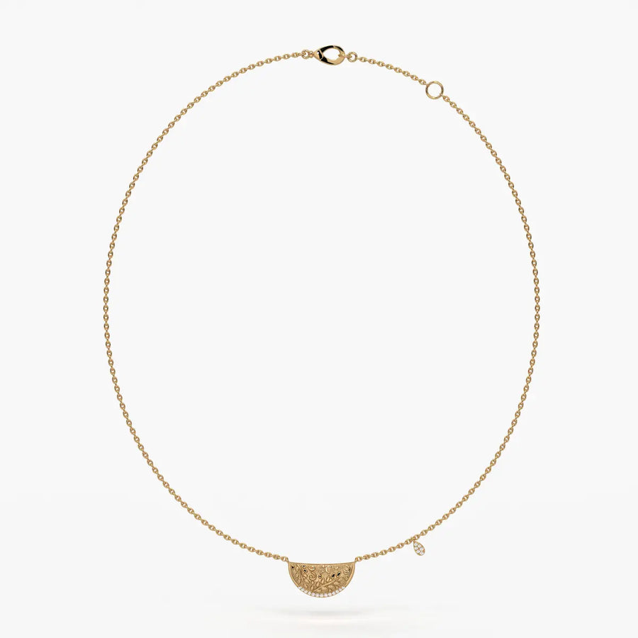 Suman Noor Crescent Charm Necklace