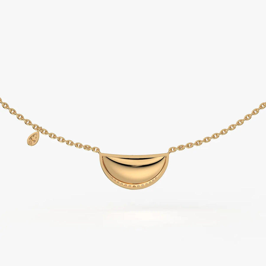 Suman Noor Crescent Charm Necklace