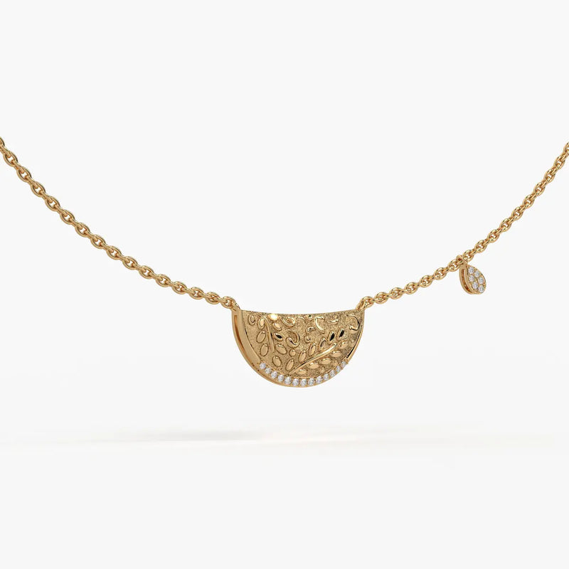 Suman Noor Crescent Charm Necklace