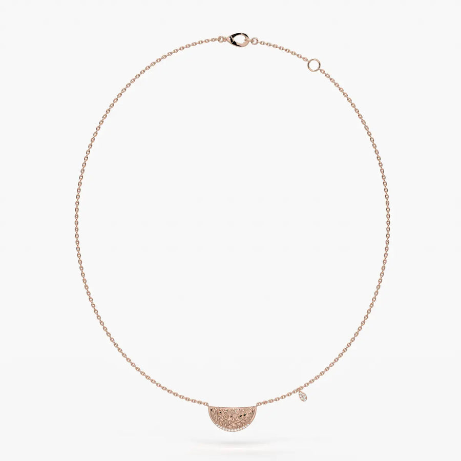 Suman Noor Crescent Charm Necklace