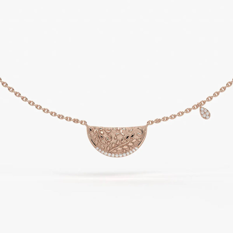 Suman Noor Crescent Charm Necklace