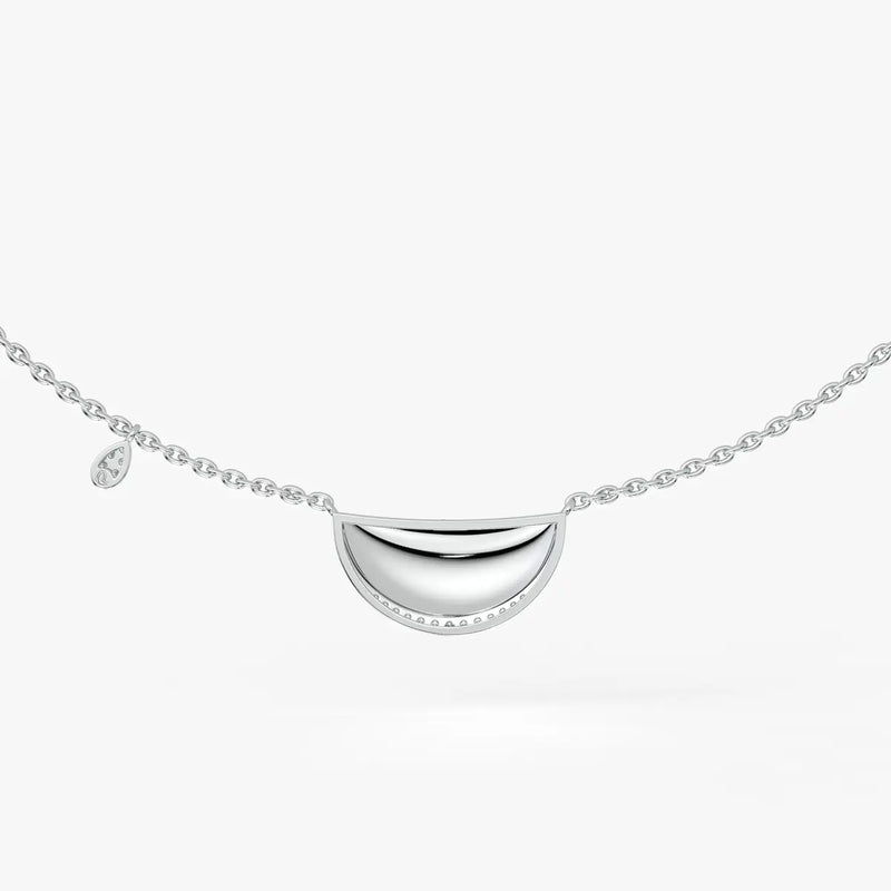 Suman Noor Crescent Charm Necklace