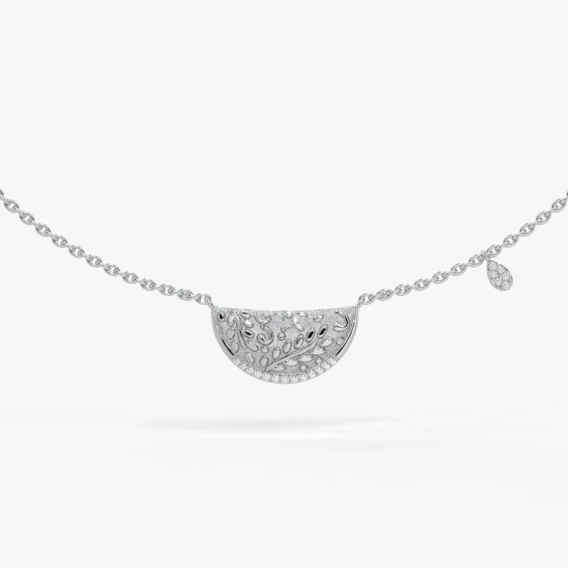 Suman Noor Crescent Charm Necklace