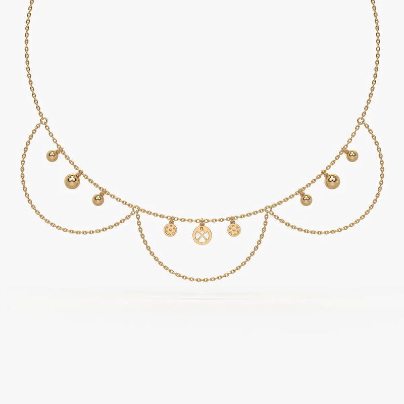 Drishti Aura Layered Charm Necklace
