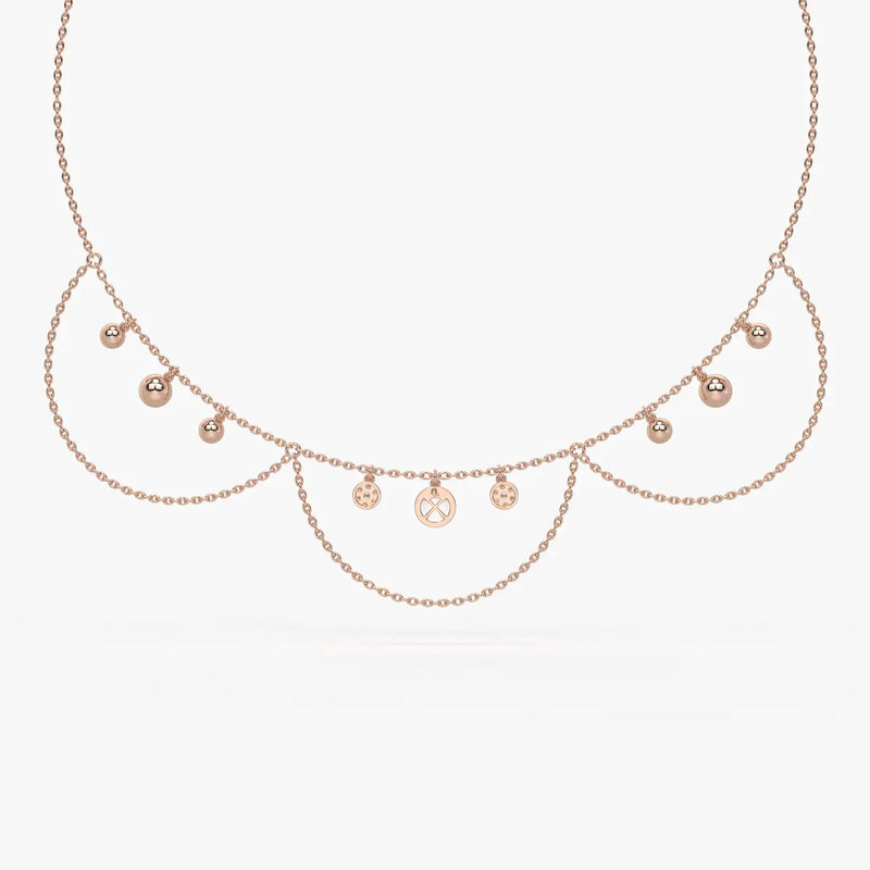 Drishti Aura Layered Charm Necklace