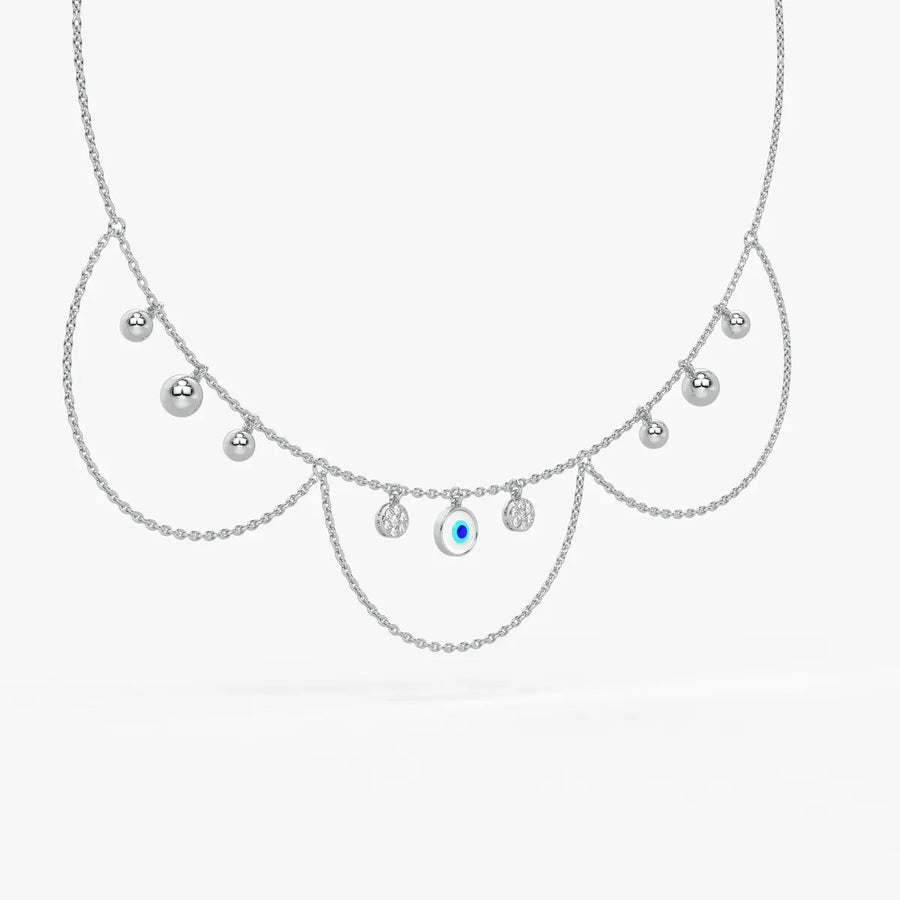 Drishti Aura Layered Charm Necklace