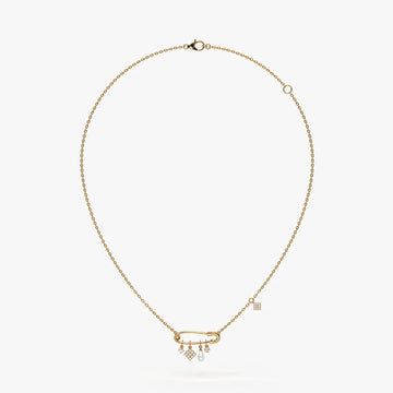 Pinora Charm Cascade Necklace