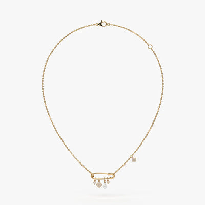Pinora Charm Cascade Necklace