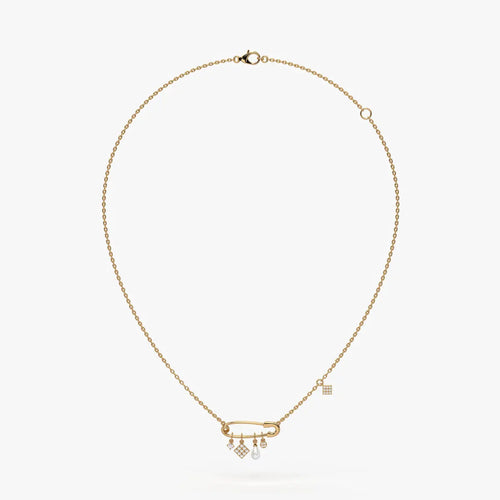 Pinora Charm Cascade Necklace