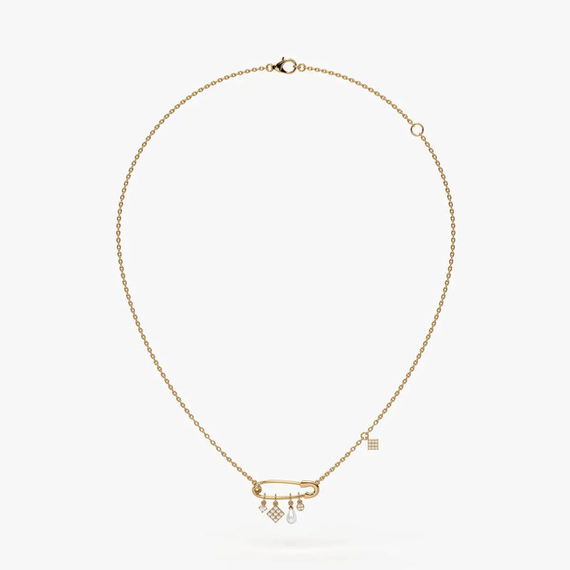 Pinora Charm Cascade Necklace