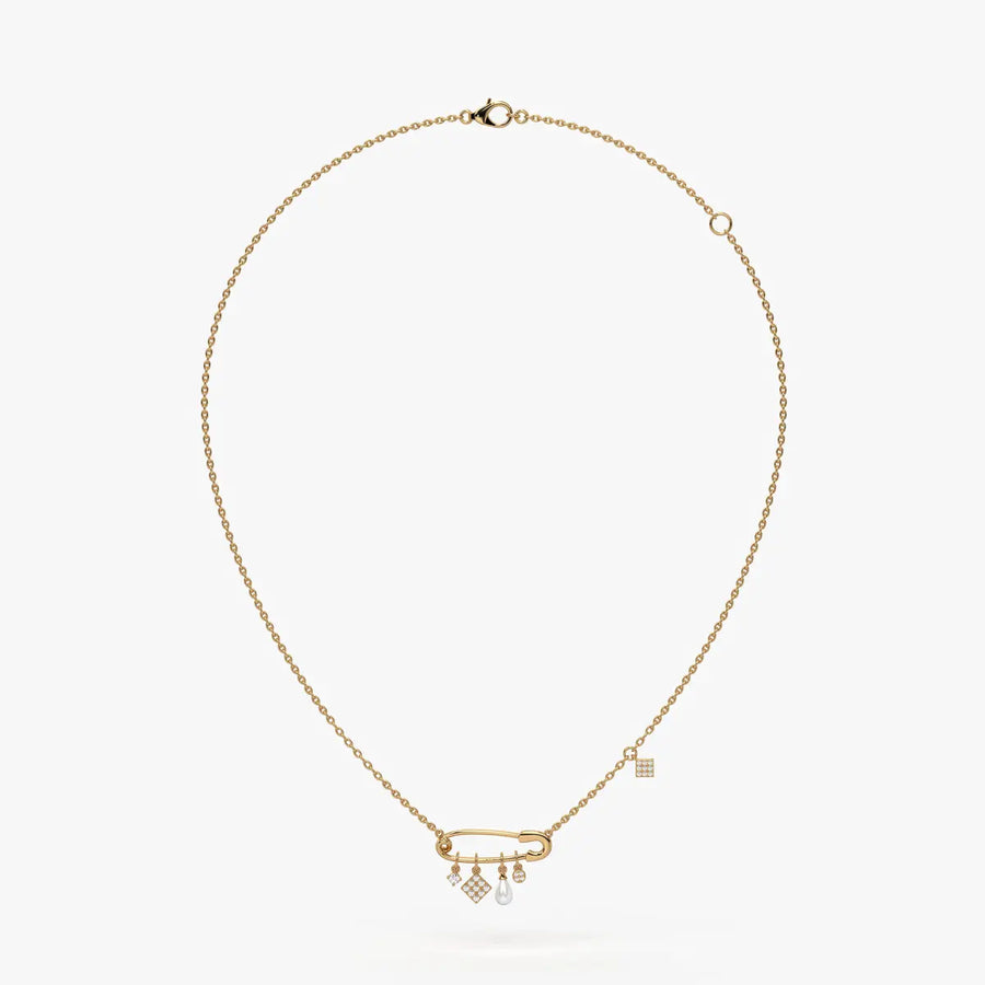 Pinora Charm Cascade Necklace
