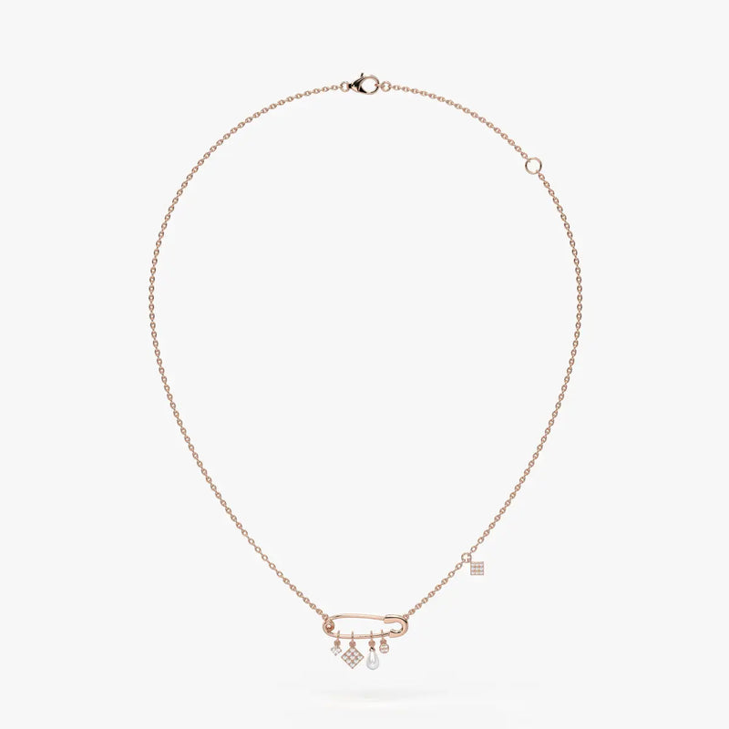 Pinora Charm Cascade Necklace