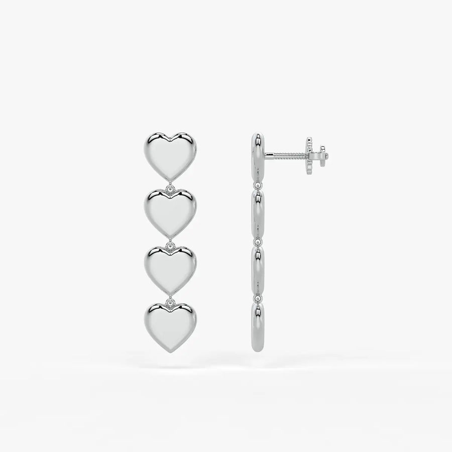 Heartline Drop Earrings
