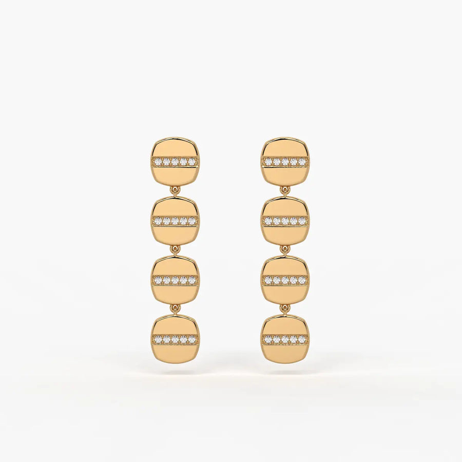 Aurevix Strata Drop Earrings