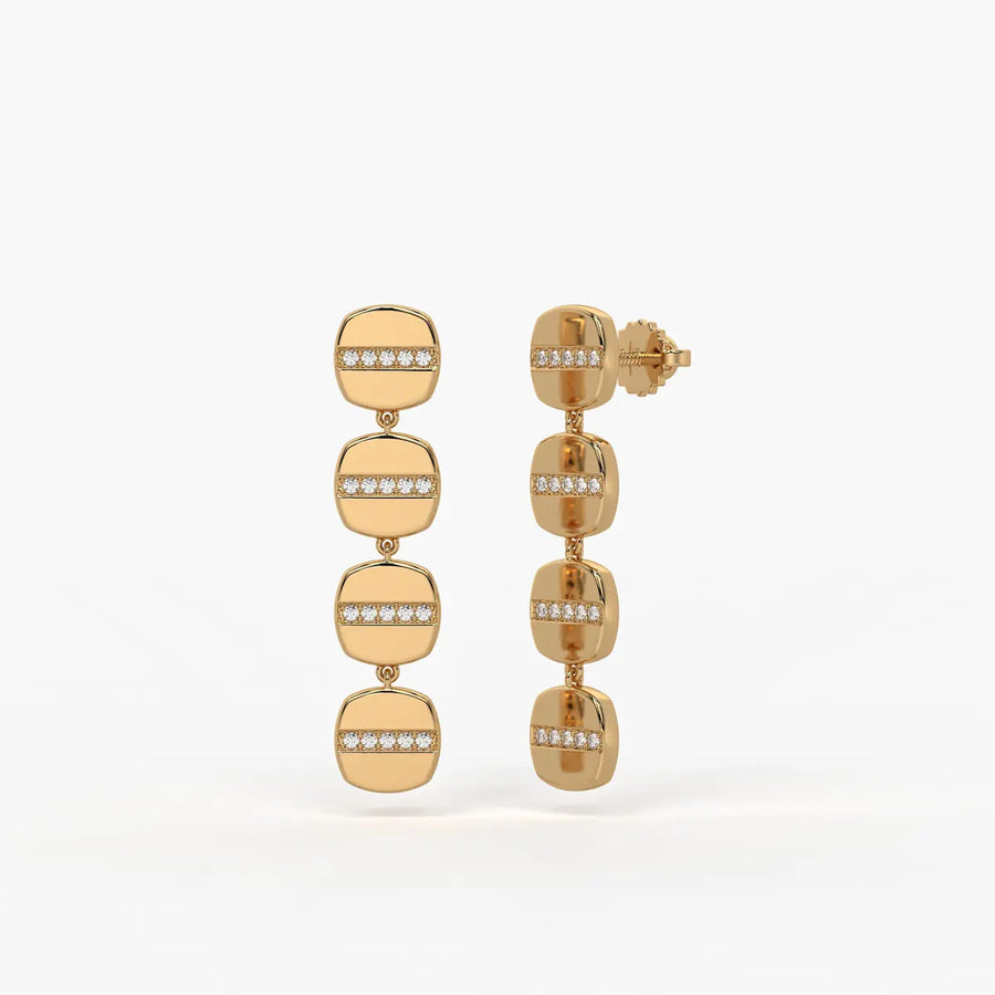 Aurevix Strata Drop Earrings