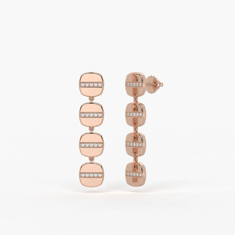 Aurevix Strata Drop Earrings