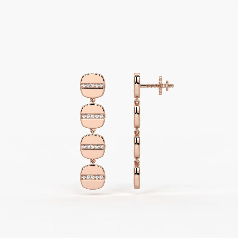 Aurevix Strata Drop Earrings
