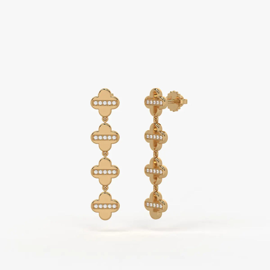 Lustra Quadra Spark Drop Earrings